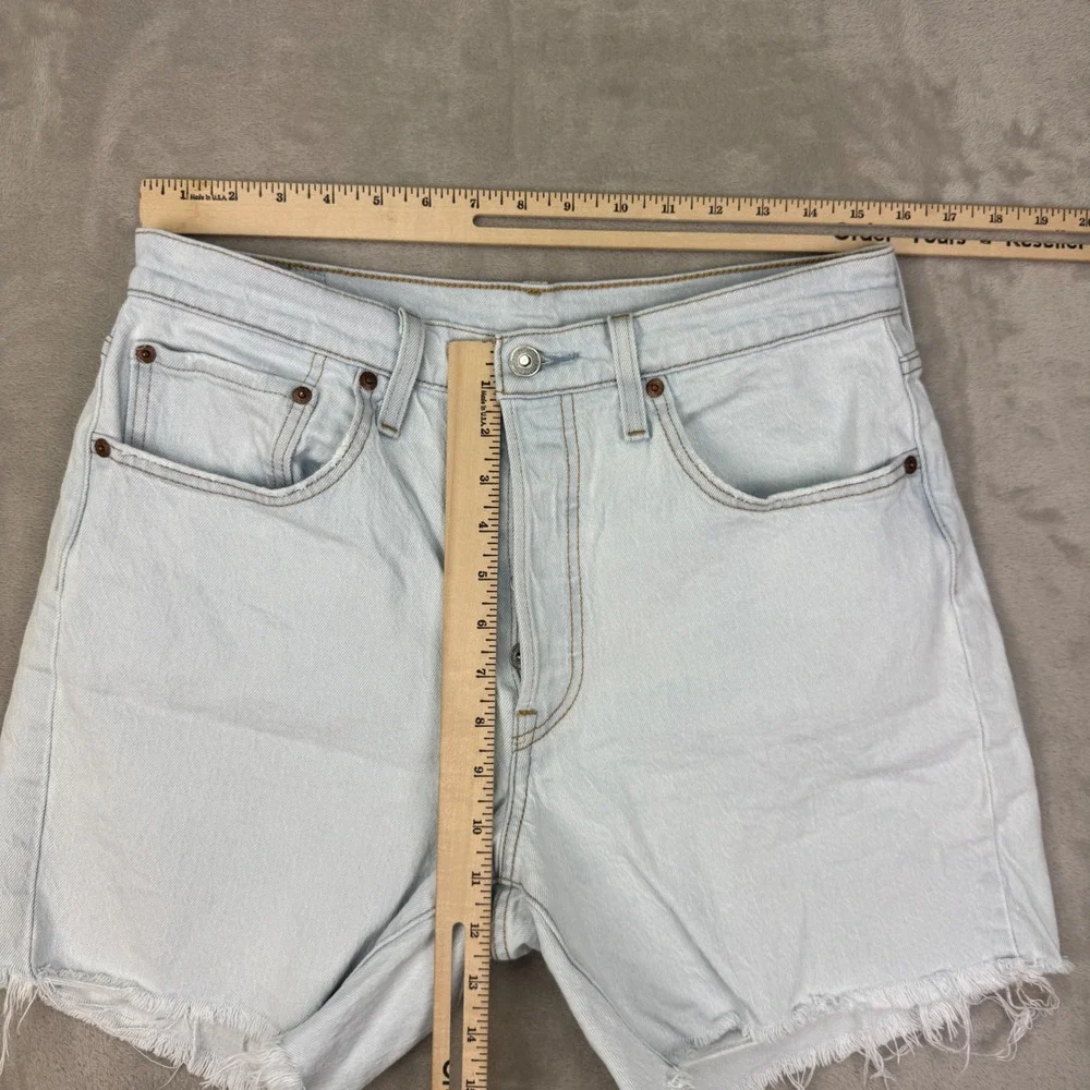 Levis 501 Shorts Womens 30 High Rise Cutoff Denim Summer Vintage Style